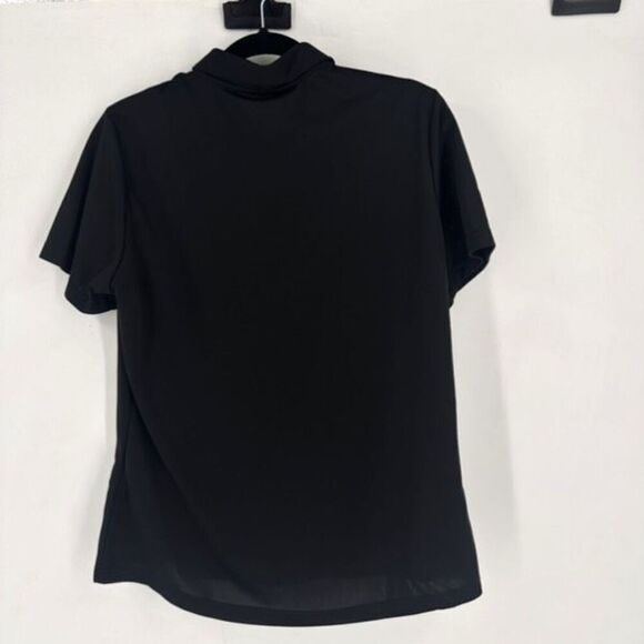 NWT Adidas Trump National Primegreen Performance Golf Polo Shirt Black Large Wom - Picture 2 of 14